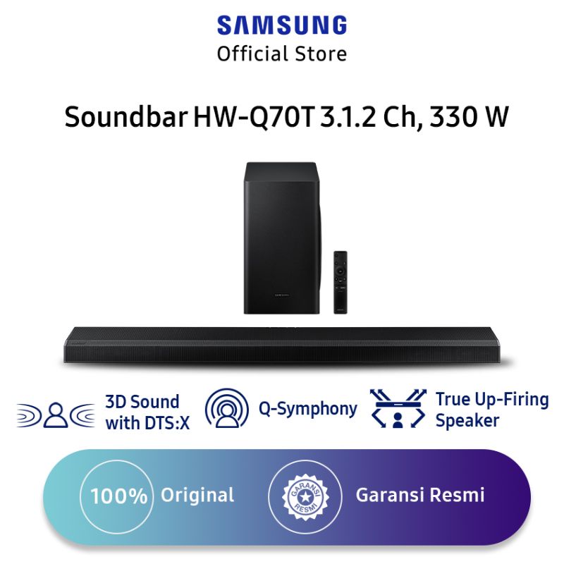 Samsung HW-Q70T Soundbar [3.1.2 Ch/ 330 W]
