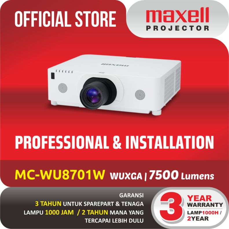 Promo Maxell Projector Mc-wu8701w Proyektor Lcd Infocus Diskon 31