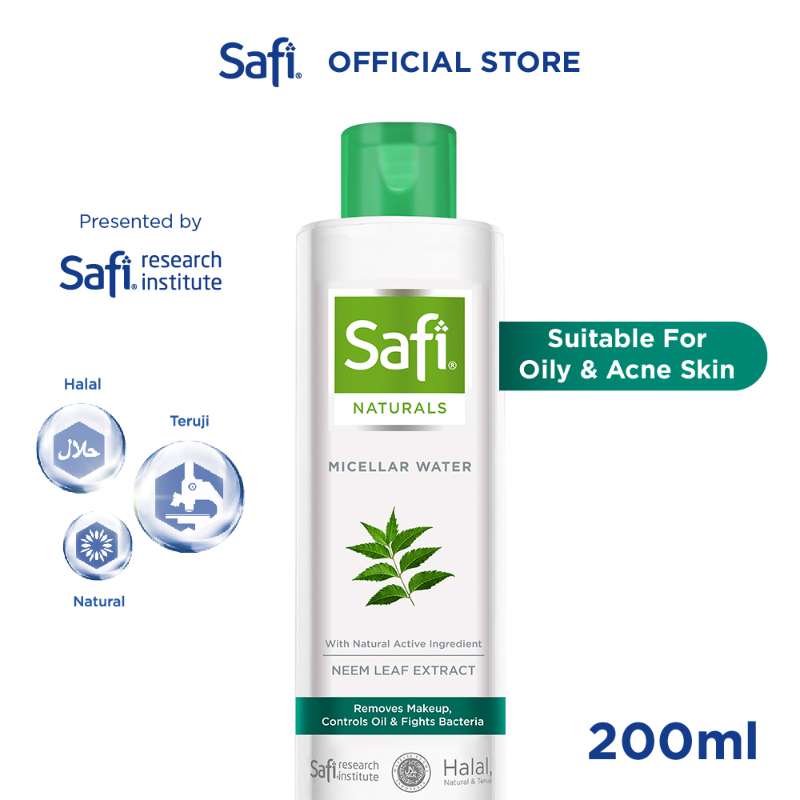 Promo Safi Naturals Micellar Water With Neem 200ml Di Seller Safi Official Store Kota Tangerang Selatan Banten Blibli