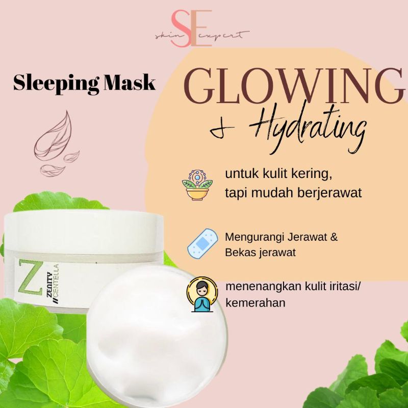 Jual Zenity Sleeping Mask Centella [10 gr] SKINEXPERT.ID di Seller