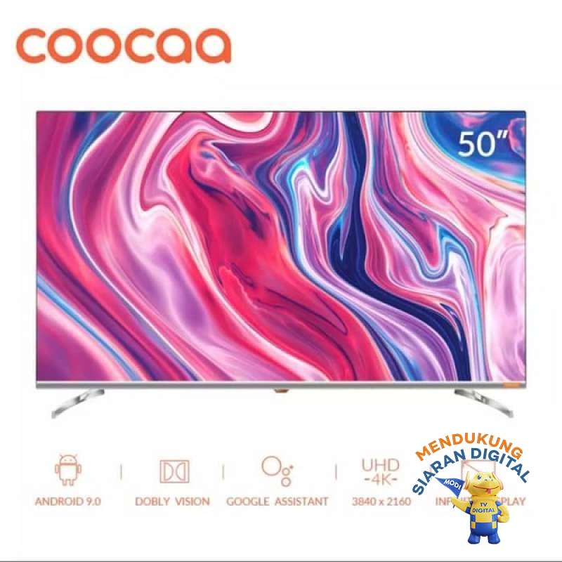Jual Coocaa 50S6G Smart TV 9 PIE 4K UHD Seluruh Indonesia di