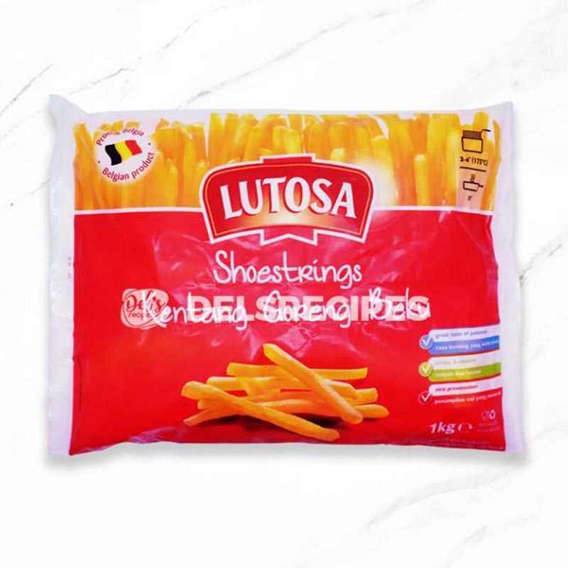 Jual Kentang Goreng Belgia French Fries Shoestring 1/4 Lutosa 1kg di
