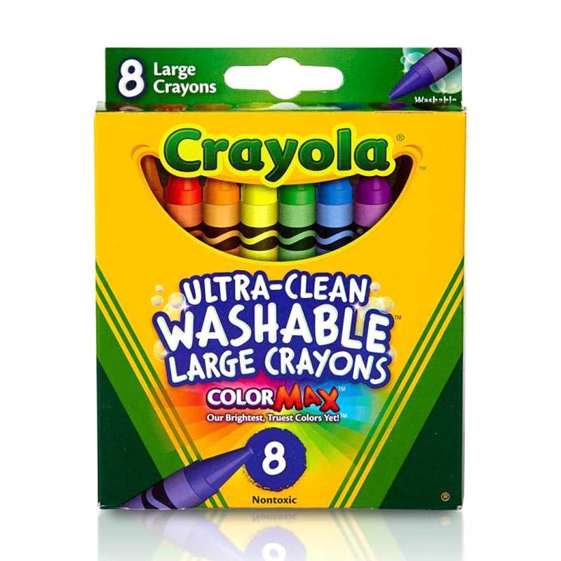 Jual Crayola CR523280 8 Ct Large Washable Crayons di Seller TOYSPEDIA