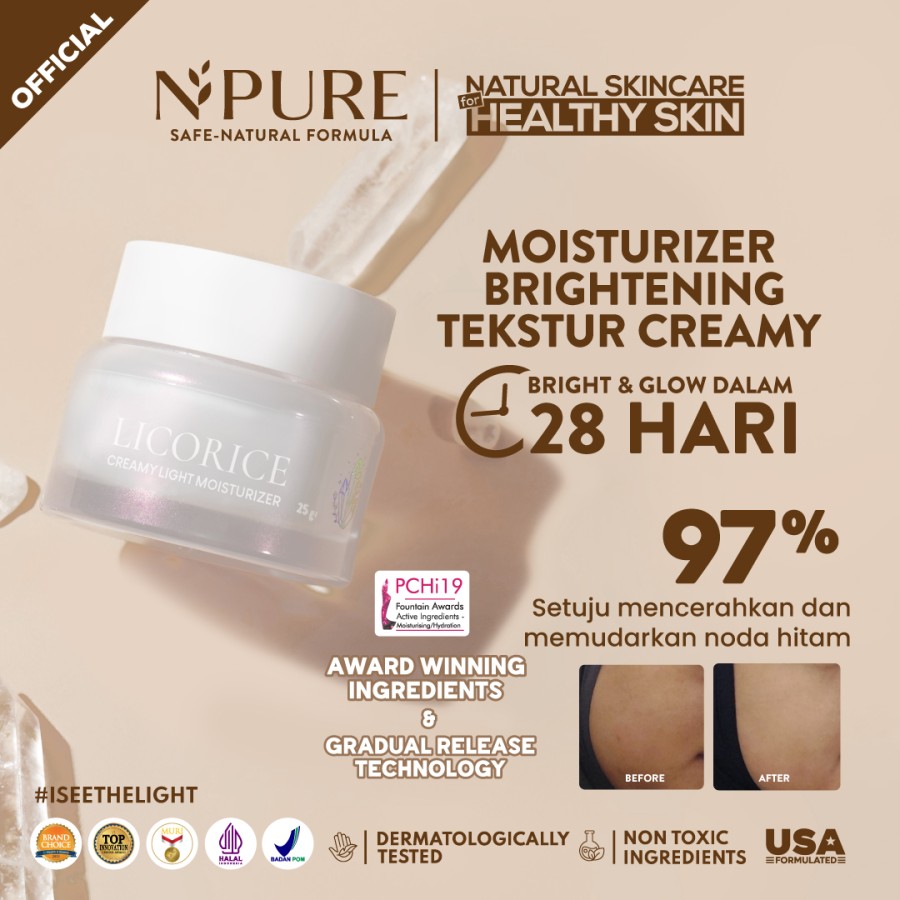 Promo Npure Licorice Creamy Light Moisturizer Diskon 10 Di Seller