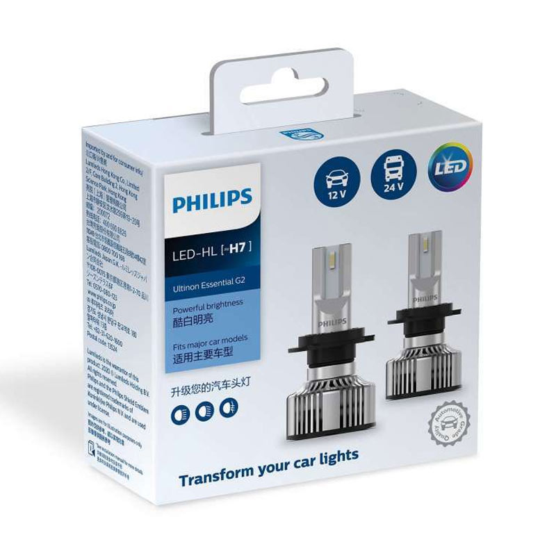 Jual PHILIPS LED H7 Ultinon Essential G2 Bohlam Lampu [12V/ 12V/ 6500K