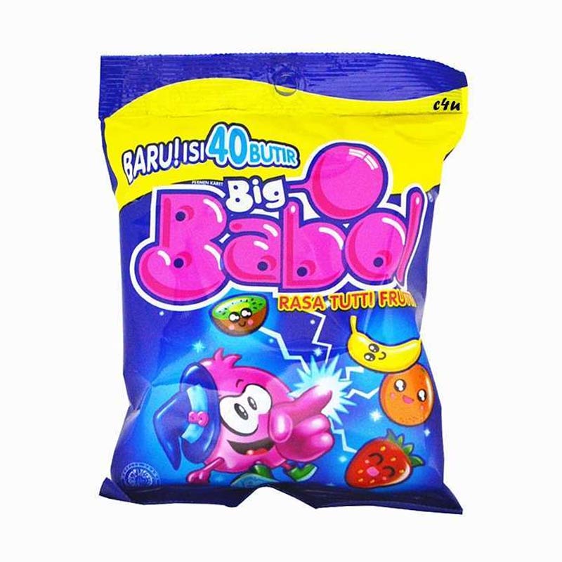 Jual Big Babol Permen Karet Rasa Tutti Frutti [140 gr/Zak