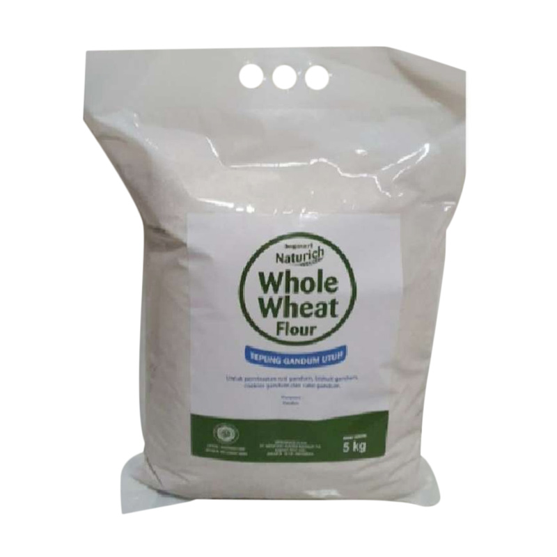 Jual Tepung Gandum Utuh Whole Wheat Flour Naturich 5kg Murah Mei 2021 Blibli