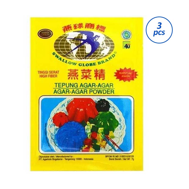 Jual Swallow Globe Brand Tepung Agar Agar Warna Coklat Paket 3 Sachet Murah Mei 2021 Blibli Jual Swallow Globe Brand Tepung Agar Agar Warna Coklat Paket 3 Sachet Murah Mei 2021 Blibli