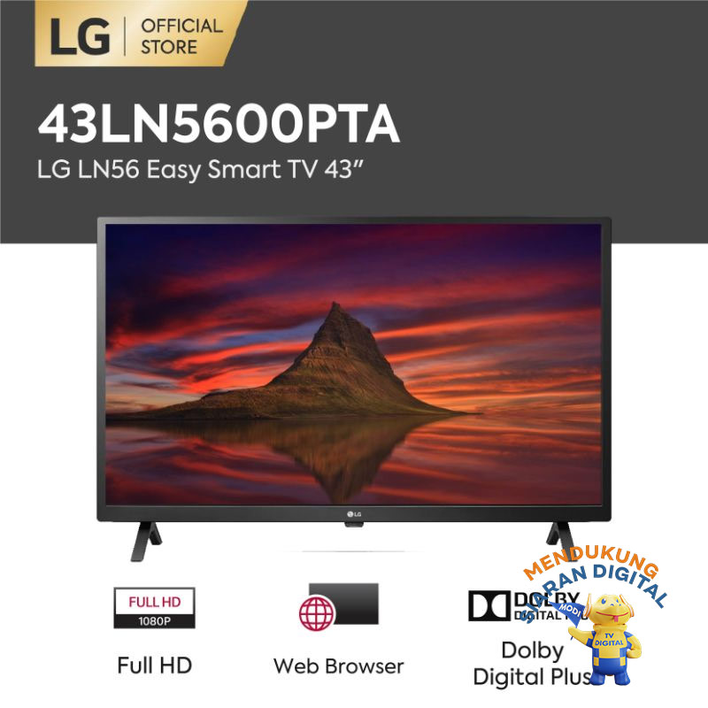Lg 43ln5600pta Ln56 Easy Smart Tv 43 Inch Dolby Audio Dynamic Color Enhancer Quad Core Processor Wifi Terbaru Agustus 2021 Harga Murah Kualitas Terjamin Blibli