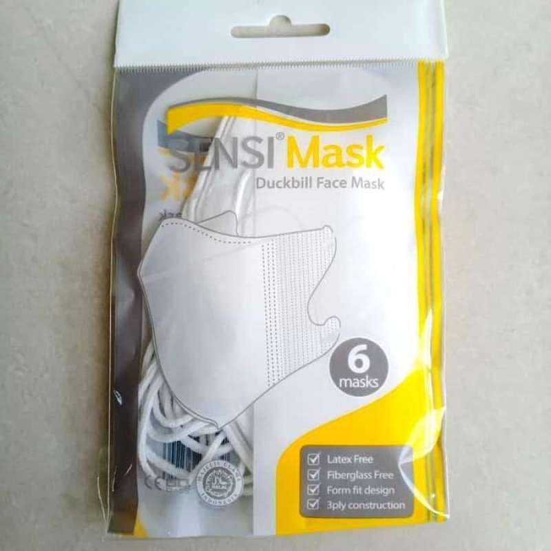 Jual Sensi  Duckbill  Mask Masker  1 pack isi 6 Online 