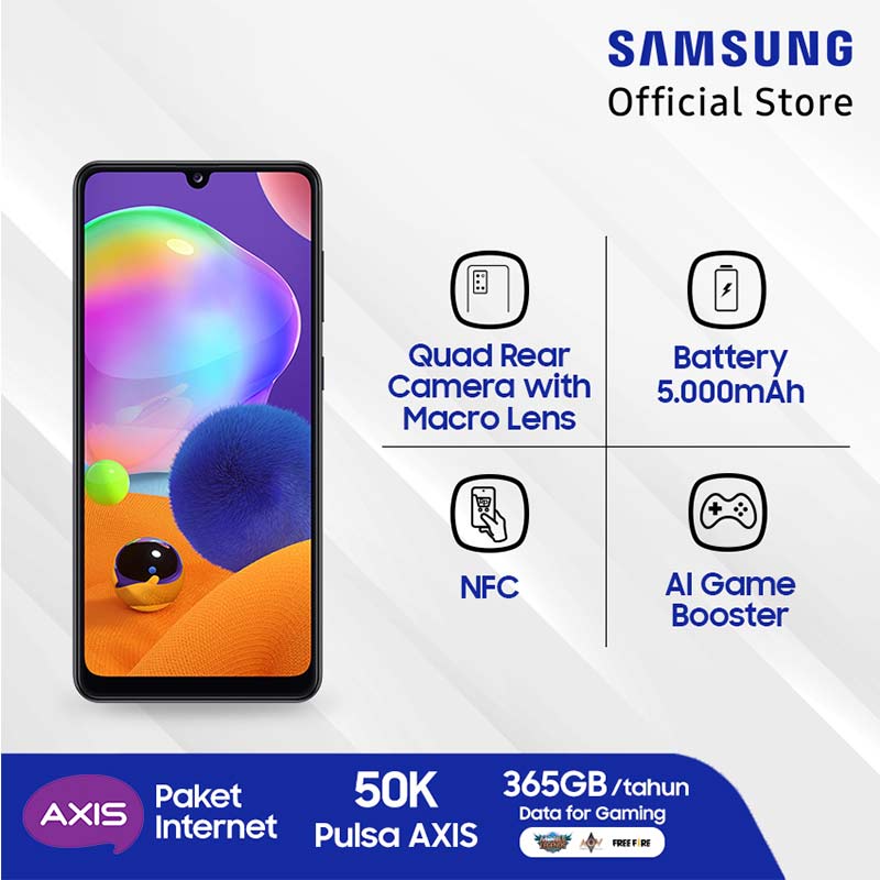 Jual Samsung Galaxy A31 Smartphone [128 GB/ 6 GB] Free