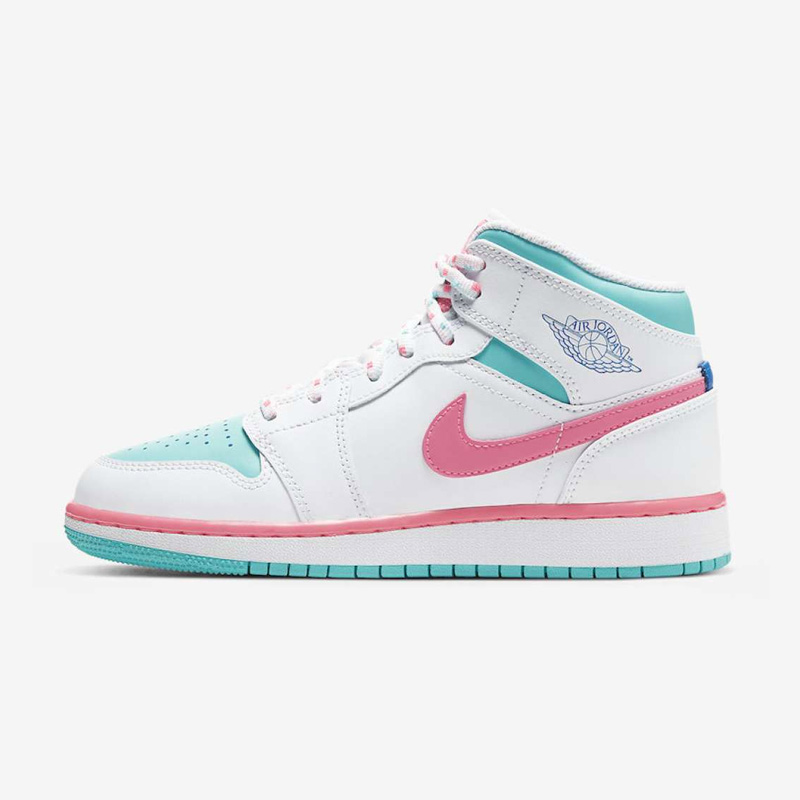 air jordan 1 mid white pink