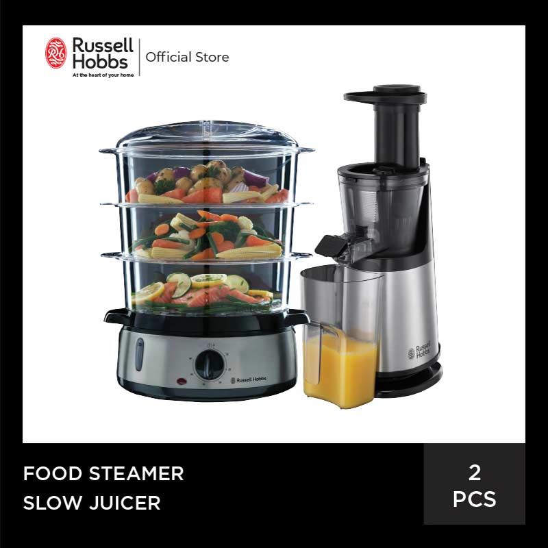 Jual Lelang 8 Bundling Russell Hobbs Food Steamer Slow Juicer