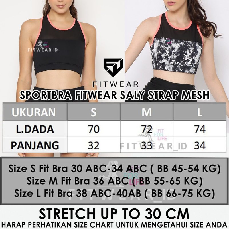 Ukuran sport bra outlet