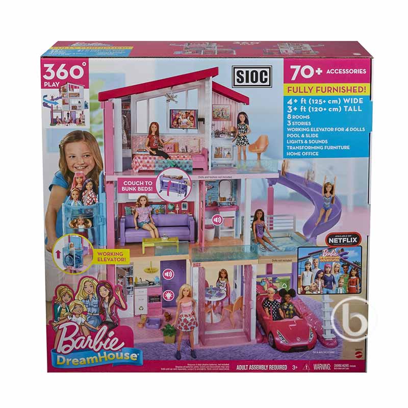 Jual Barbie GNH53 Dreamhouse Playset , 2020 Dreamhouse Rumah Barbie