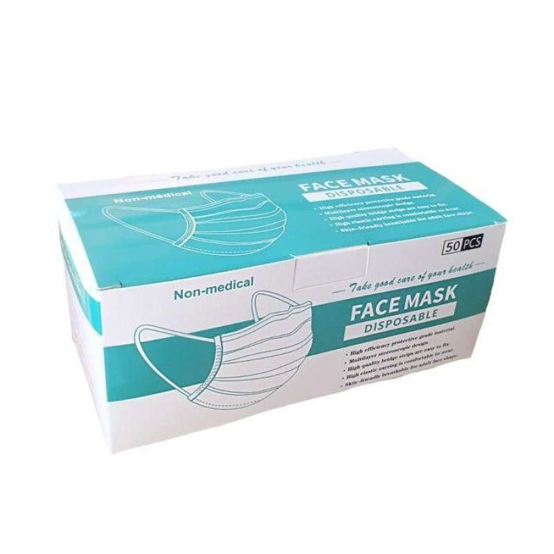 Download Jual Grafizh Masker 3ply Earloop Disposable Face Mask 50 Pcs Online November 2020 Blibli Com PSD Mockup Templates