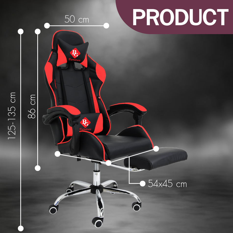 B G Kursi Gaming Gaming Chair Premium Quality Gaming Chair Kursi Gaming Model E 02 Plus Black Terbaru Agustus 2021 Harga Murah Kualitas Terjamin Blibli