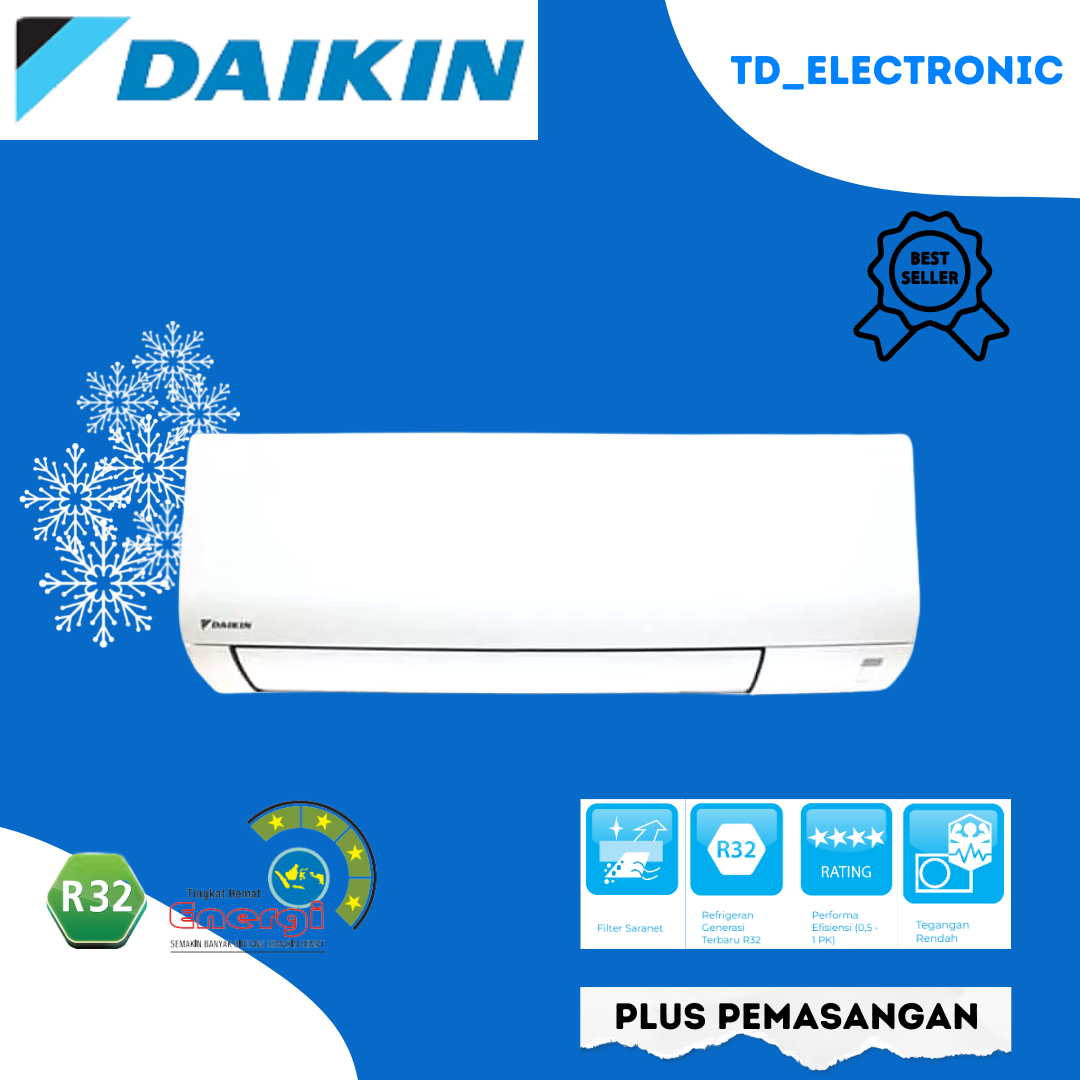 Jual Daikin FTV25CXV14 MALAYSIA STANDAR AC Split 1PK [ PLUS