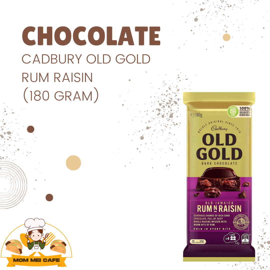 Jual Coklat CADBURY OLD GOLD RUM RAISIN CHOCOLATE di Seller Mom Mei
