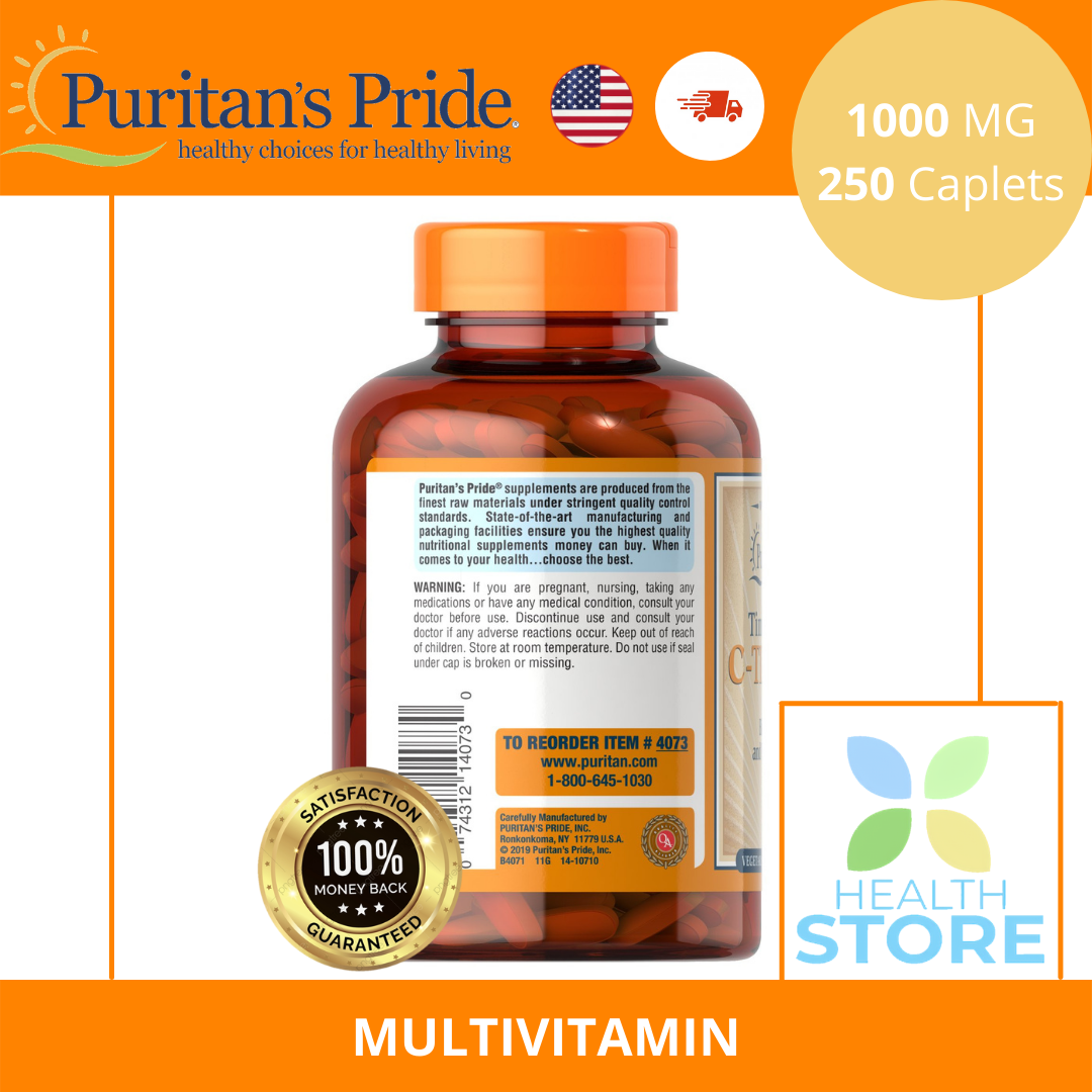 Puritan Pride Vitamin C 1000 Mg With Rose Hips Time Release 250 Caplets Vit C 1000mg Terbaru Agustus 21 Harga Murah Kualitas Terjamin Blibli