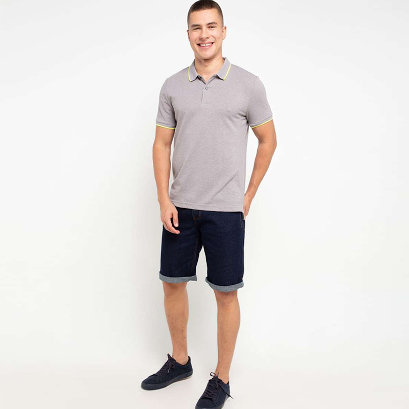 Jual Giordano Solid Tipping Kaos Polo Pria Online Februari ...