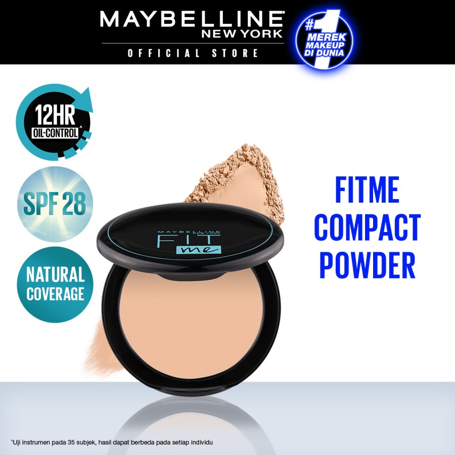 Promo Maybelline Fit Me Matte + Poreless Compact Powder - 118 Diskon 24 ...