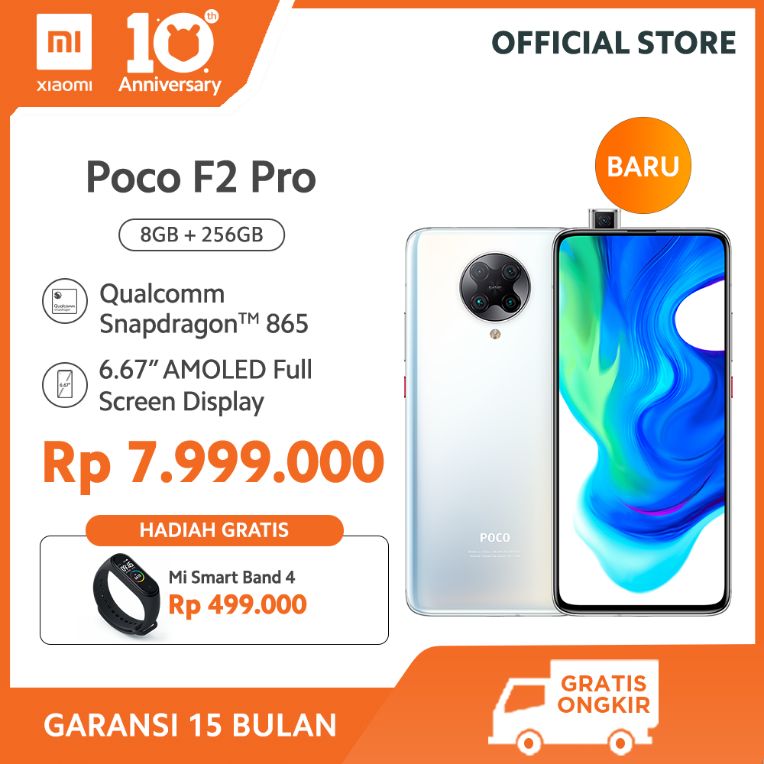 Jual Poco F2 Pro (8GB 256GB) Xiaomi Mi Band 4 Smart Band Online