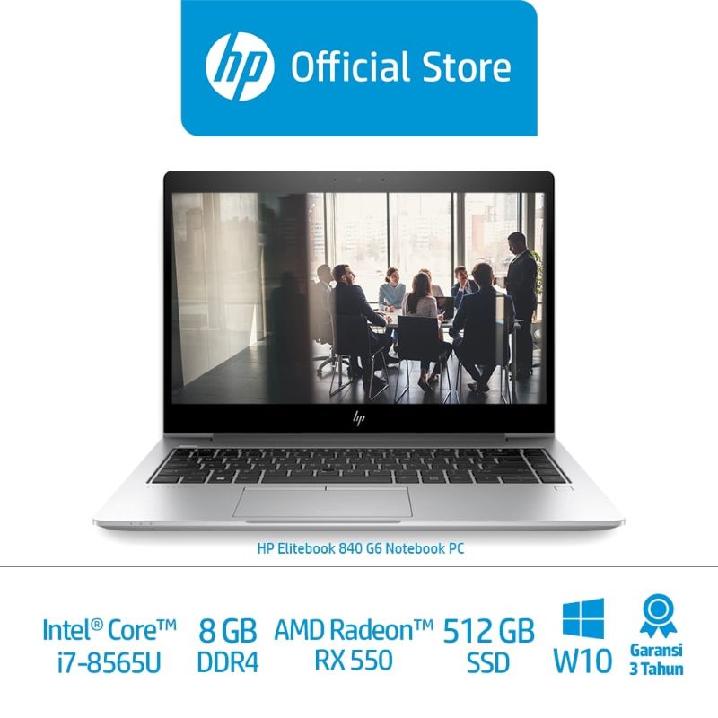 Jual Hp Elitebook 840 G6 Laptop Bisnis 8az32pa 14 Intel Core I7 8565u 8gb Amd Radeon Rx 550 512 Gb Ssd W10 Pro Online November 2020 Blibli Com
