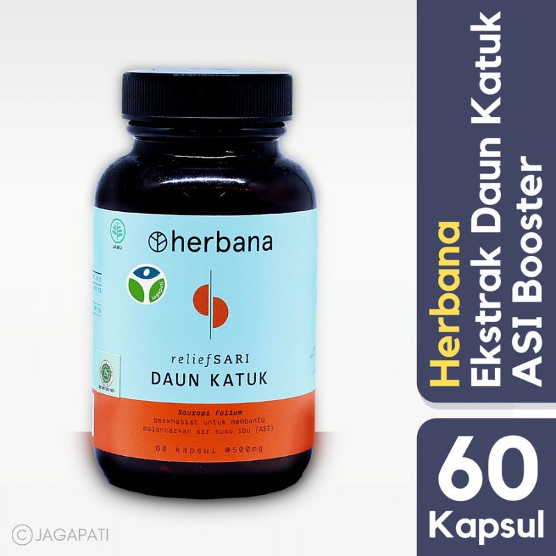 Jual Herbana Herbana Relief Sari Daun Katuk [60 Kapsul] di Seller