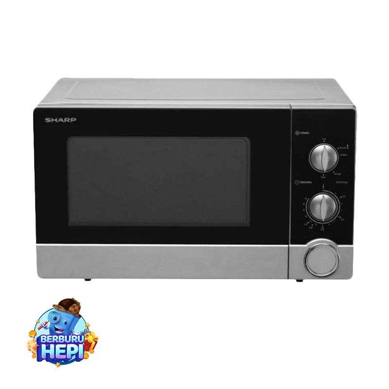 Promo SHARP R21D0(S)IN Microwave Oven Silver Black Diskon 25 di