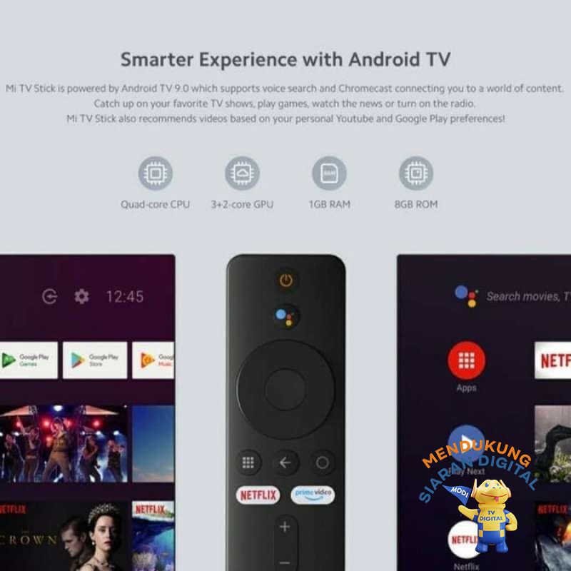Xiaomi Mi Tv Stick Smart Tv Dongle Hdmi Tv Android Miracast Android Tv Terbaru Agustus 2021 Harga Murah Kualitas Terjamin Blibli