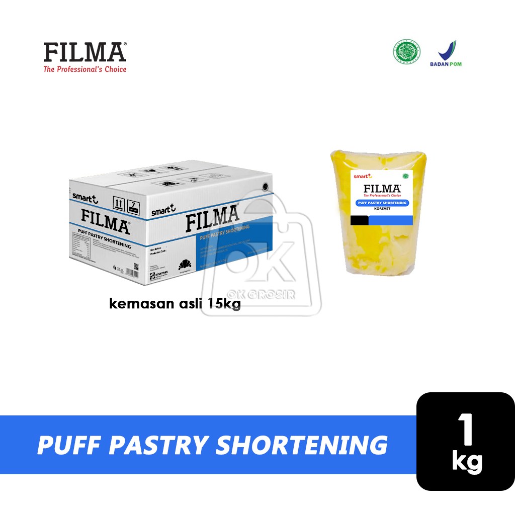 Promo Korsvet FILMA Puff Pastry Shortening Margarin / Lemak Reroti (1
