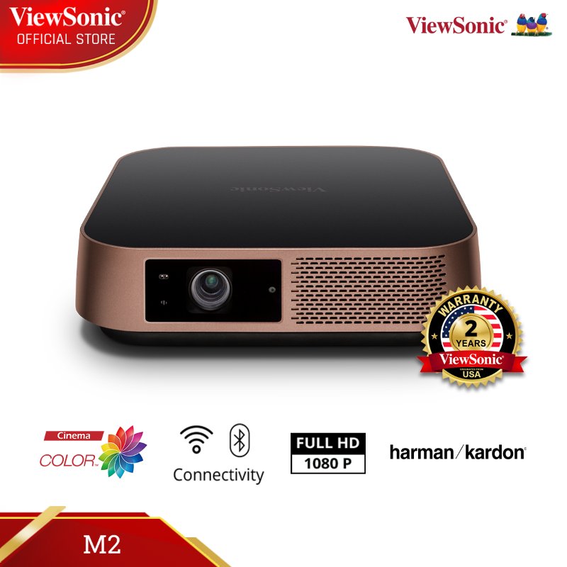 Promo ViewSonic M2 Smart Portable LED LampFree Projector FHD 1080p