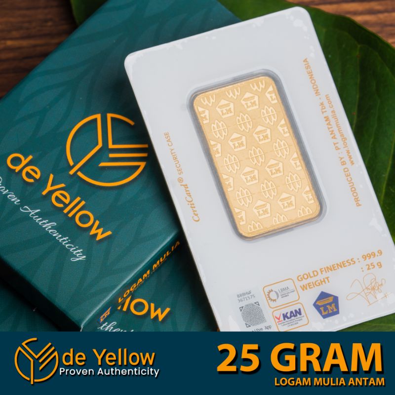 Jual Lm Emas Antam 25 Gram Logam Mulia Terbaru Terbaru Desember 2021 Harga Murah Kualitas Terjamin Blibli