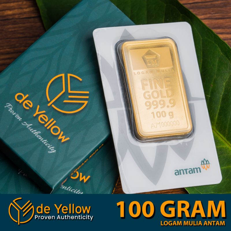 LM EMAS ANTAM 100 Gram, LOGAM MULIA TERBARU