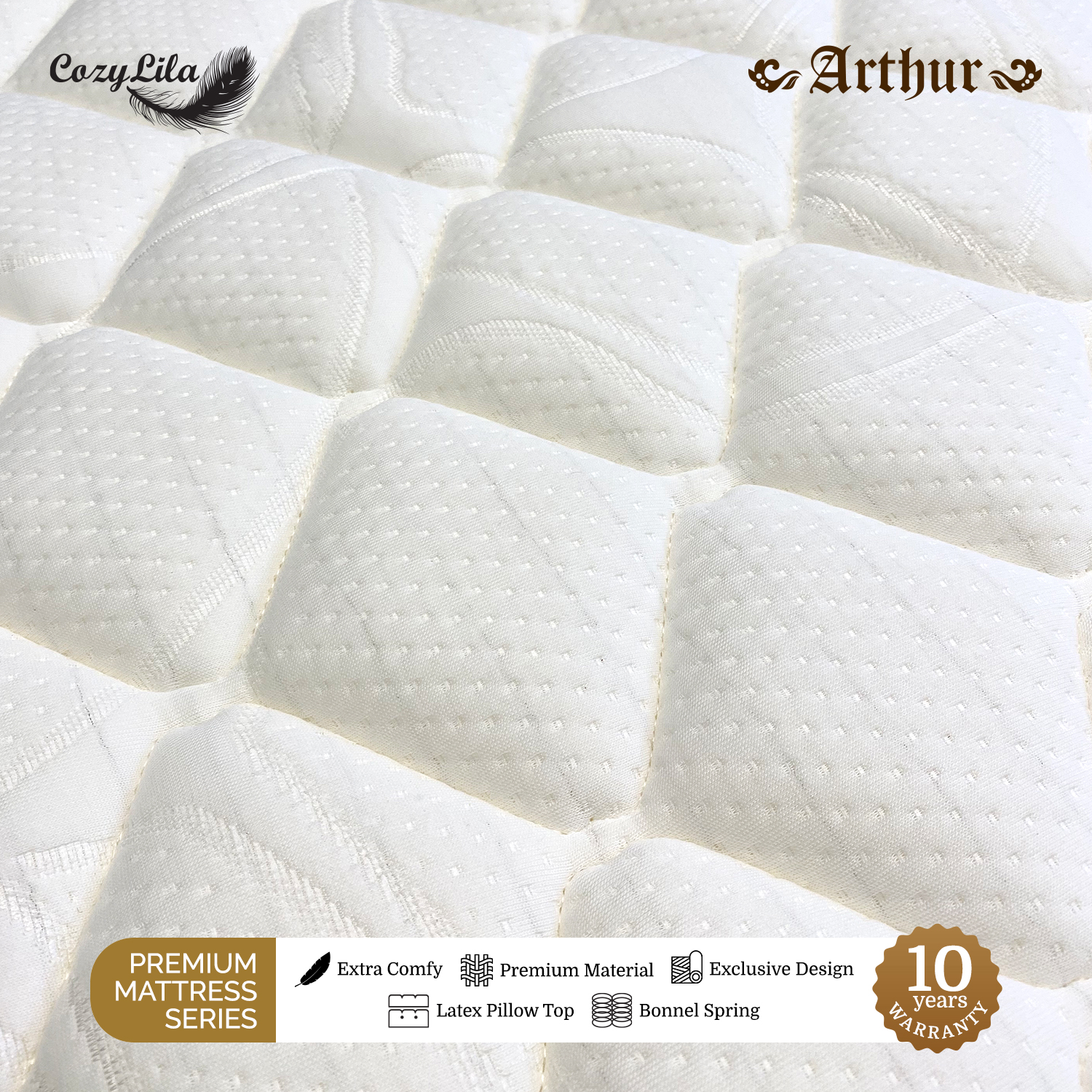 Cozylila Mattress Hb Divan Arthur Pillow Top Latex Spring Terbaru Agustus 2021 Harga Murah Kualitas Terjamin Blibli