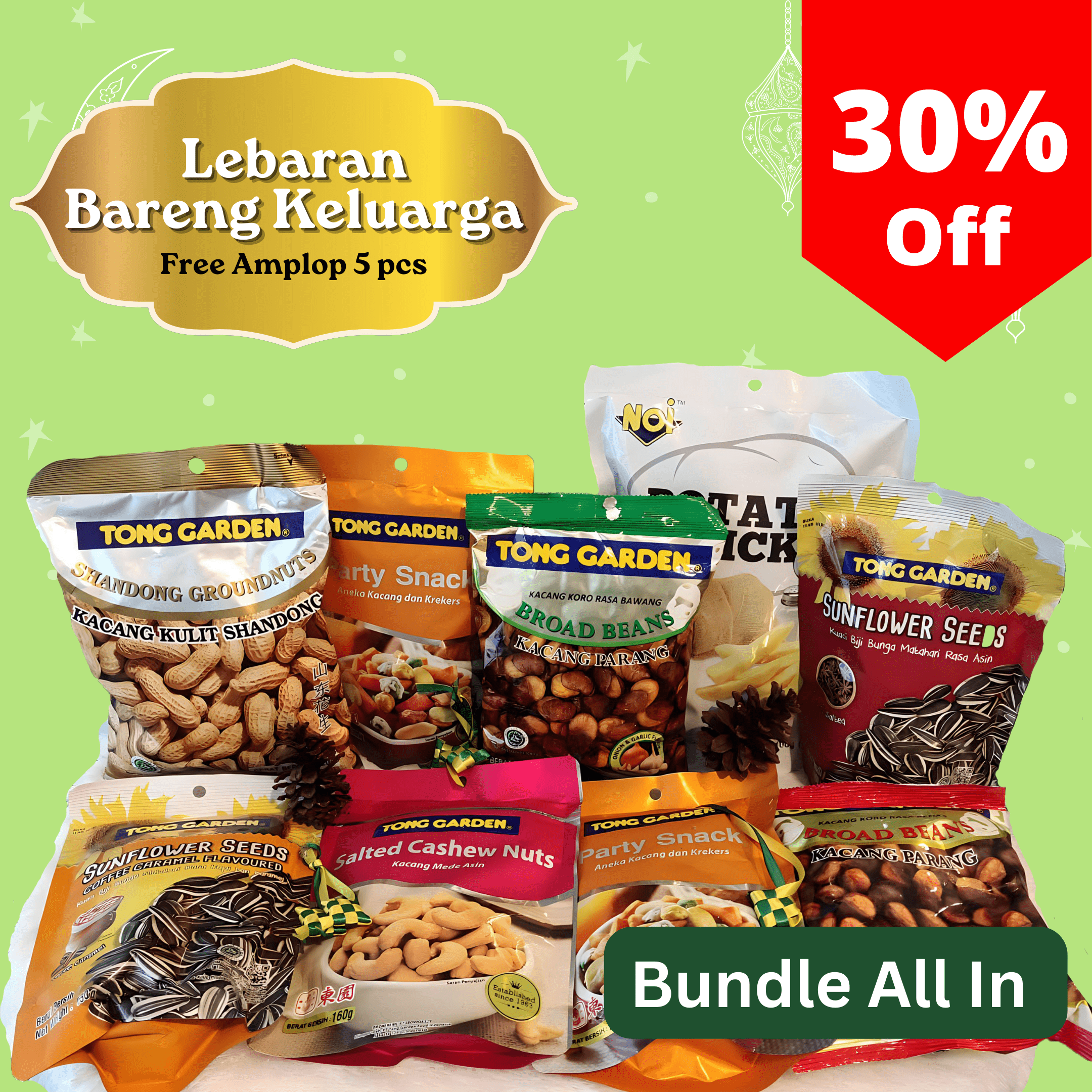 Jual Parcel Lebaran Tong Garden Lebaran Bareng Keluarga 1 BOX 8 ITEM