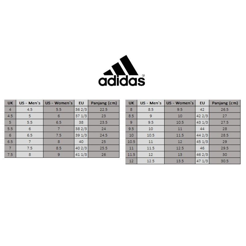 Adidas nite jogger clearance size chart
