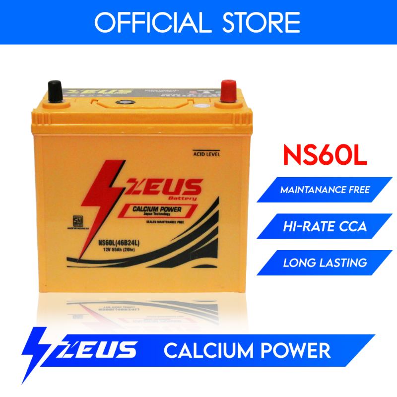 Jual Aki Suzuki Aerio / Baleno / Baleno Matic Zeus NS60L 46B24L Aki