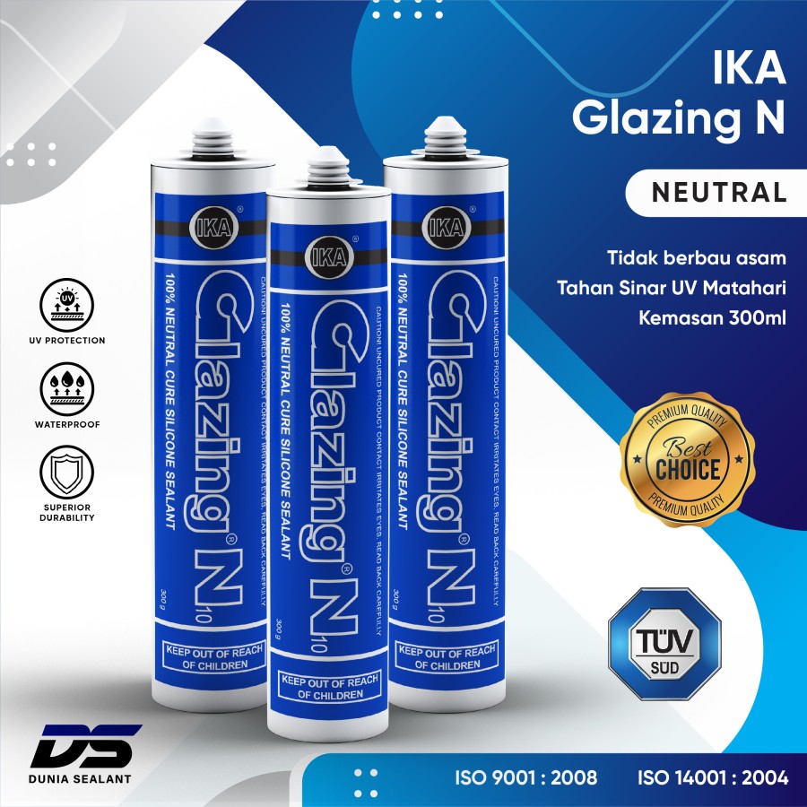 Jual Ika Glazing N10 Silicone Sealant Lem Kaca Sealent Netral Di Seller