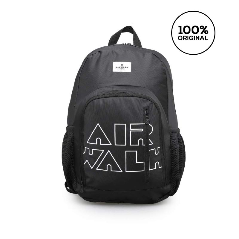 Promo Airwalk Santano Backpack Black AIWBP221101B Diskon 67