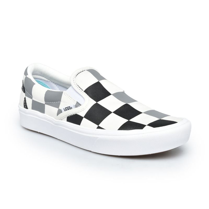 black & grey checkered vans