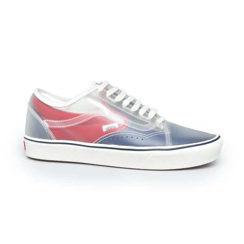 Jual Vans Comfycush Slip Skool Canvas Sepatu Pria True Navy Red