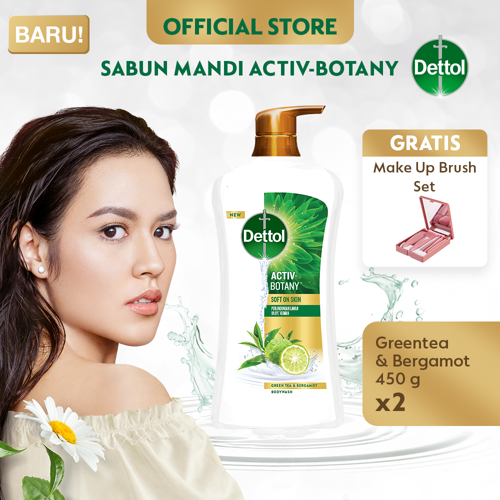 Jual Dettol Sabun Mandi Cair Activbotany Green Tea And Bergamot Pump