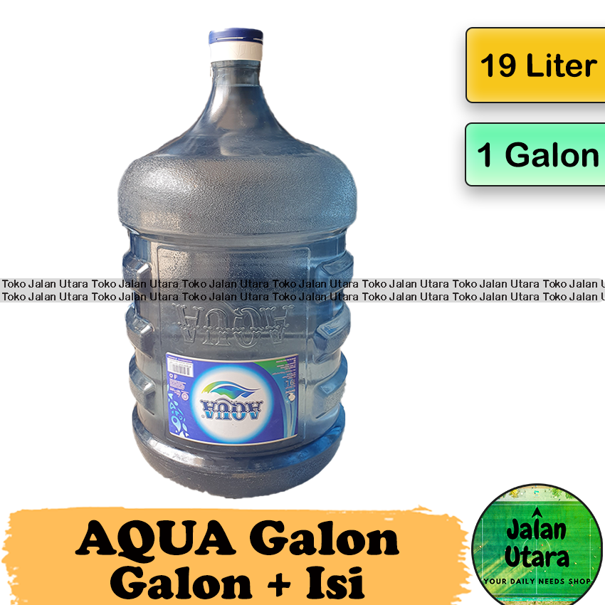 galon aqua berapa liter