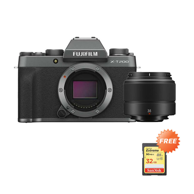 Jual Fujifilm X-t200 Kamera Mirrorless [body Only] Xc35