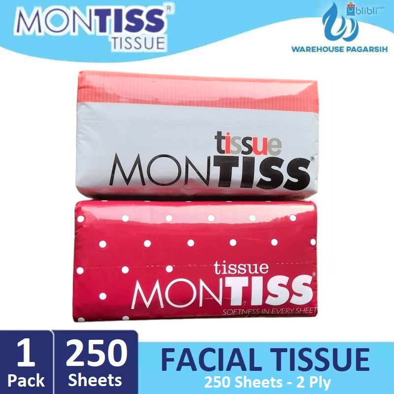 Promo Montiss Facial Tissue 250 Sheets 2 Ply Diskon 14 Di Seller