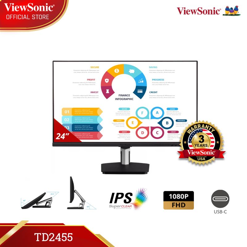 Promo Viewsonic Td2455 24 In Cell Touch Monitor Usb Type C Advanced Ergonomics 10 Point Touch Di Seller Viewsonic Official Store Kota Jakarta Pusat Dki Jakarta Blibli