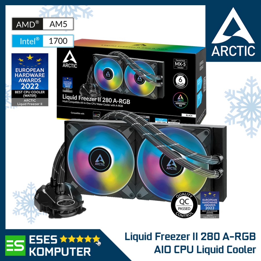 Jual Arctic Liquid Freezer II 280 A-RGB | AIO 280mm CPU Liquid Cooler ...