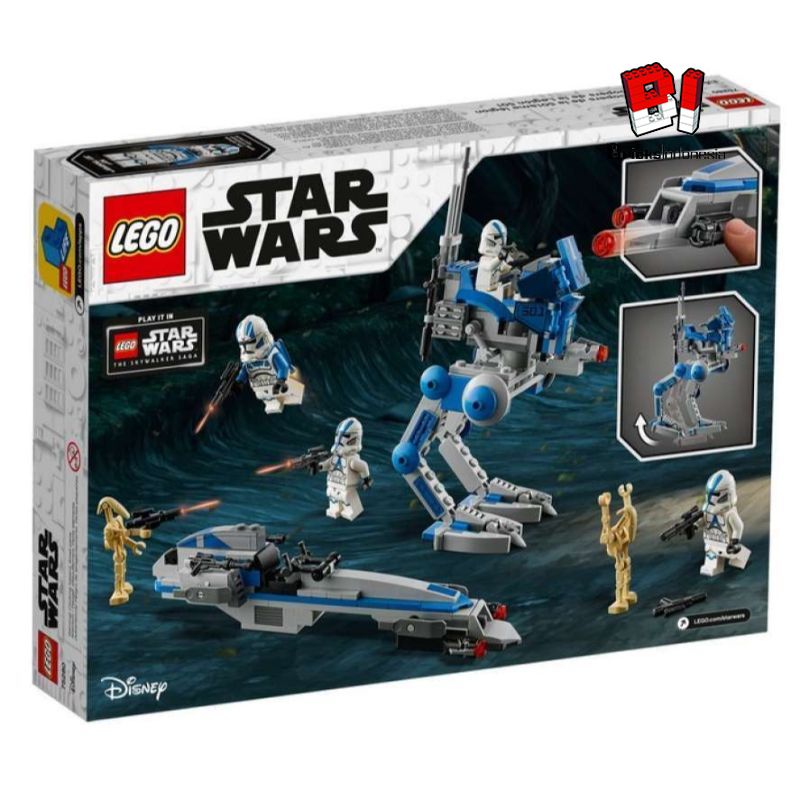 Jual Lego 75280 Star Wars 501st Legion Clone Troopers Online April 2021 Blibli Lego star wars clone squawk trooper custom water slide decal. lego 75280 star wars 501st legion clone troopers
